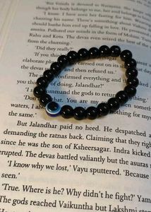 Black Beaded Bracelet