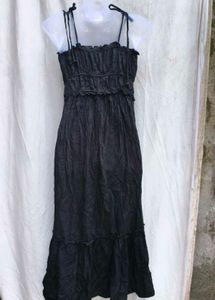 I. Black long dress