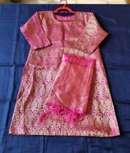 Pink Kurta Set 2pc