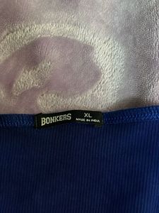 bonkers corner Blue Crop Top