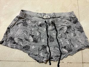 Elephant Print Lounge Shorts