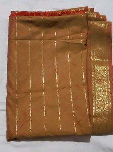 Traditional Saree+ Matching Blouse ✨