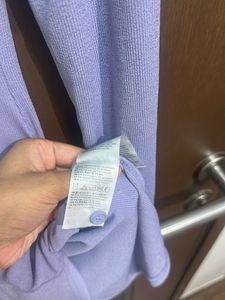 Lavender Ruched Shirt Dress