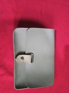 Gray Vegan Leather Wallet