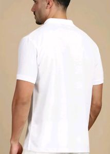 White REVVED DENIM Polo TShirt