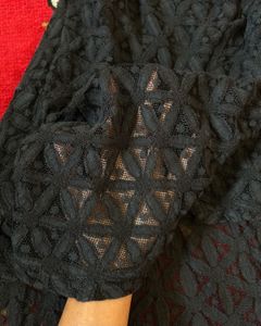 Lace Black Midi Dress