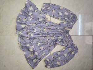 (Price Drop) Fully Flared Floral Frock 🔮💜