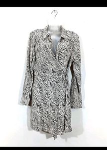 Mango New 🆕 With Tag Zebra Print Dress