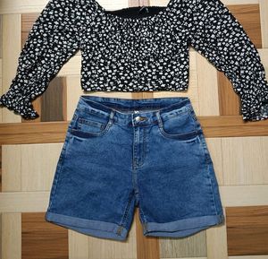 Pantaloons Denim Shorts
