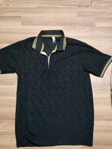 Stylish Patterned Polo Shirt