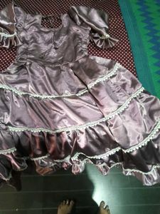 Elegant Ethnic gown &amp; Pants Set leyarr gow