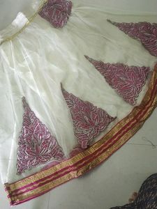 Beautiful😍😍New Pink Lehga With Blouse And Dupatt