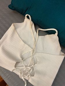 Urbanic Backless Crop Top For Women