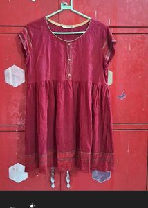 Maroon Tunic Top Size 40 inches