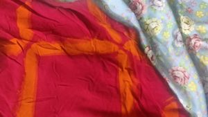 Stylish Red &amp; Orange Kurta