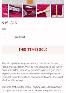vintage Playboy Polo Shirt