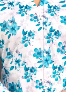 Floral Print Cotton Kurti Short