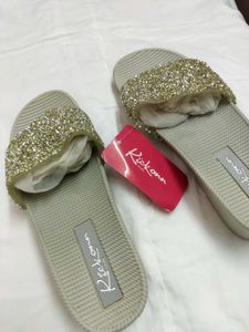 Sparkly Slip-On Sandals