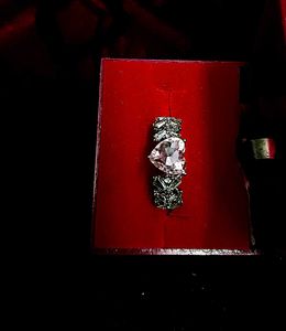 Assorted Silver PINK Toned Rings - Set of 6