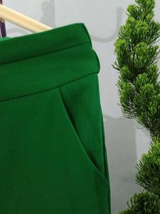 Green Wide Leg Pants