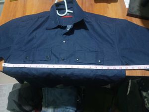 Men's Classic Navy Button-Down Casual Shirt