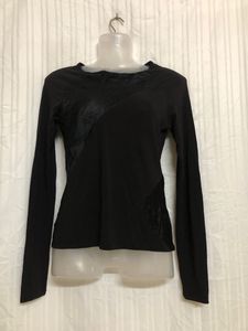 Sava Long Sleeve Black Top