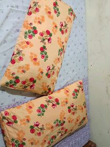 Floral Print Pillow Covers (POLY CREPE) Set Of 1