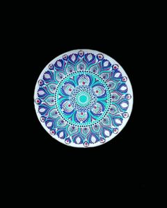 Mandala Plate Art💖