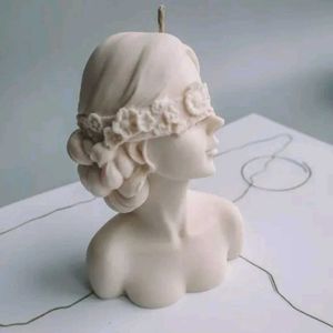 Unique Woman Bust Candle Set