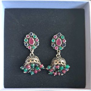 Jhumka Earrings Silver