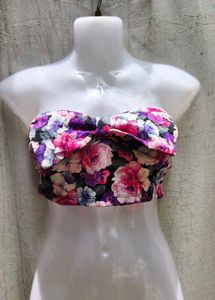 23137. Floral Bandeau Top
