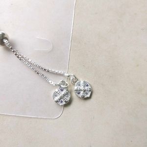 Pure Silver Pink CZ Stone Adjustable Hand Bracelet