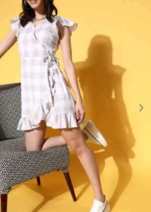 Grey Wrap Dress
