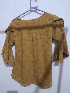 Top ,Turmuric Yellow Colour,