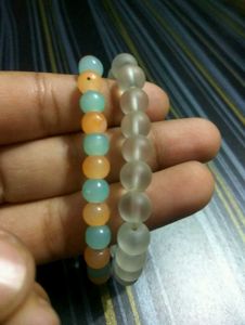 Clear & Blue-orange Bracelets