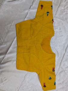 Yellow Embroidered Blouse