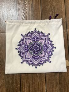 Drawstring Pouch with Mandala Design