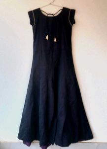 Black Anarkali With Dupatta