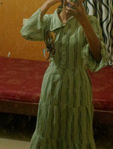Cute Bear Striped Dress