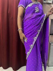 Purple Saree