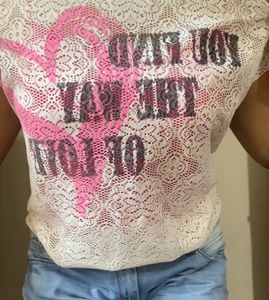 See Through Net Top Women