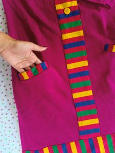 Purple Colour Warm  Kurta