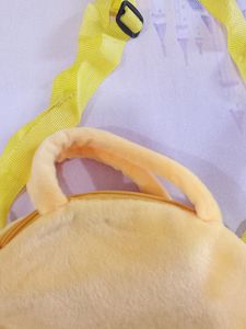 Cute Yellow Furry Minion Bag For Kids...