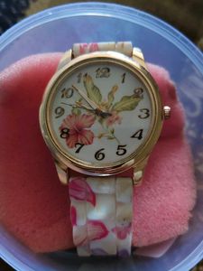 Floral Print Watch