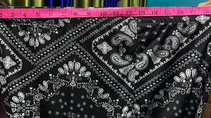 Boho Pants / Paisley Print ElasticWaist Pant
