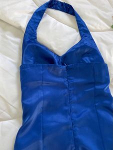 vintage rare Elegant Blue beaded top with gloves