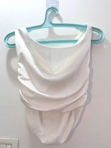 off white crop top