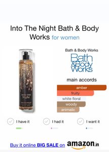 BBW Into The Night Travel Body Mist