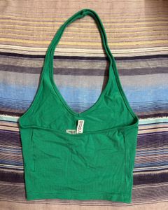 Green Halter Top