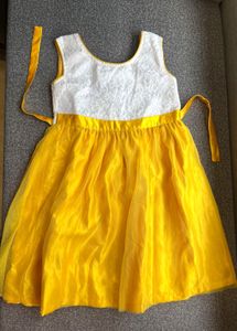 Cute Yellow Lace Dress